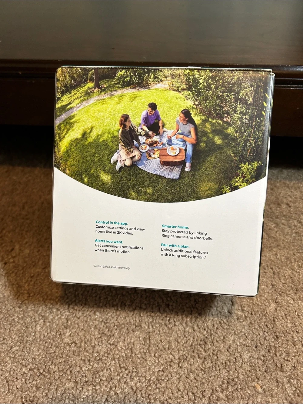 Ring Outdoor Cam Plus - Teal and Silver Packaging